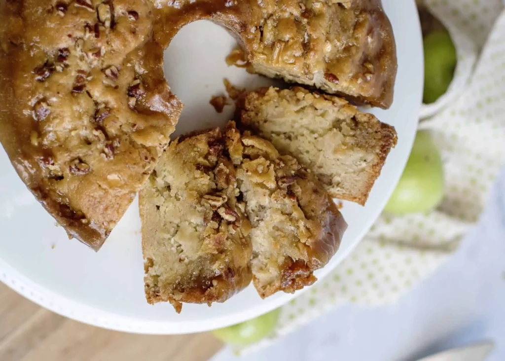 Delicious homemade fresh apple cake